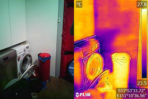 washing machine thermal image